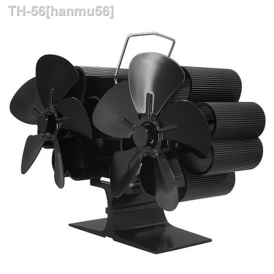 ஐ► hanmu56 Powered Fogão Ventilador 10 Lâminas Log Burner Não-elétrico a lenha Acessórios Thermal Ventilador de Aquecimento para Madeira e