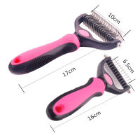 Fur Knot Cutter Dog Grooming Shedding Tools Cat Hair Removal Comb Brush Double sided Products