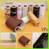 VHGG 10500cm Self-adhesive PVC Wood Grain Kitchen Ornament Moldproof Baseboard Wall Stickers Home Decor Wall Art Waterproof Tape