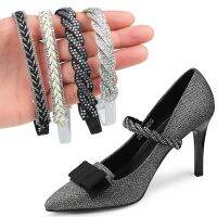 【HOT】✘┅ Shoelaces for Heels Adjustable Ankle Shoe Holding Bundle Laces Tie Straps Band Elastic Rhinestone Shoelace