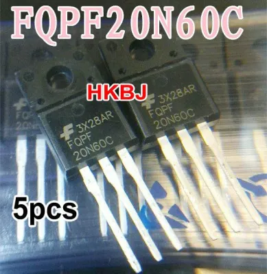 5 pcs FQPF20N60C FQPF20N60 20N60 TO220 ใหม่เดิม