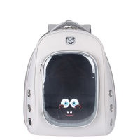 ออกไปแบบพกพากระเป๋าลายแมว Space Capsule Pet กระเป๋าเป้สะพายหลังความจุใหญ่กระเป๋าเป้สะพายหลังโปร่งใส