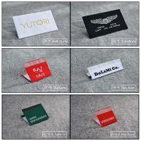 1000 pieces Custom Flat folding Tags / brand labels  Sewing Labels Custom Clothing Tags  Name Tags  Cotton Ribbon Tags Labels