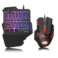 Portable Mouse And Keyboard Set Wired Mini Backlight Keyboard Mouse Kit Gaming Keyboard Mouse For PC Laptop Playing Game