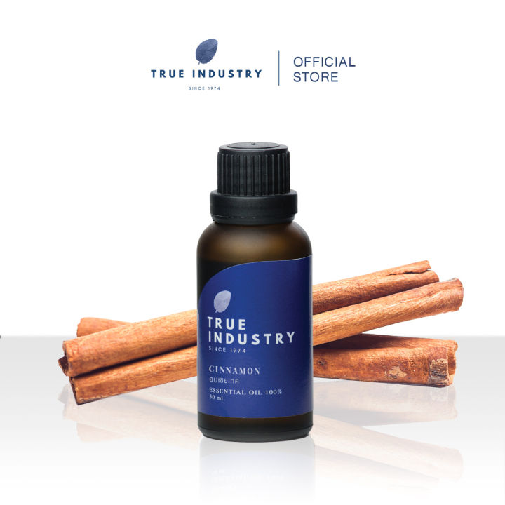 true-industry-น้ำมันหอมระเหย-100-อบเชยเทศ-pure-cinnamon-essential-oil-สำหรับใส่เครื่องพ่นอโรม่า-เครื่องพ่นไอน้ำ