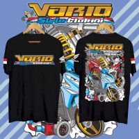 ใหม่ KAOS PRIA VARIO สไตล์ MOTHAI สีดำ