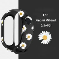 {CAGY Phone protection}สายพิมพ์สำหรับ Xiaomi Mi วง6สร้อยข้อมือกีฬาซิลิโคนสายรัดข้อมือ Xiaomi Miband 3 4 5 Wriststrap Correa Mi วง5 6 4 7สาย