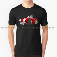 Austin Healey Sprite Mark 3 Red Caricature Vintage Tshirt T Shirts Austin Healey Ah Sprite Mark 3 3 Frogeye Frog Eye