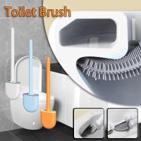 Breathable  No Dead Cleaning Silicone Toilet and Holder Set Cleaner for Leak Proof Base Bristles