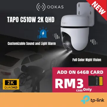 READY STOCK】TP-Link Tapo C510W 2K 3MP Outdoor Pan/Tilt IP Camera