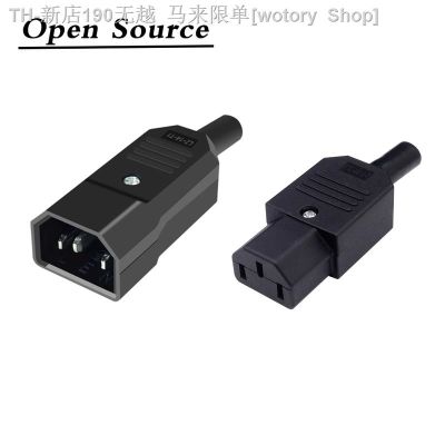【CW】✧  10A US AC250V 3pin IEC C13 Supply plug socket male   female jack Rewirable wire connector