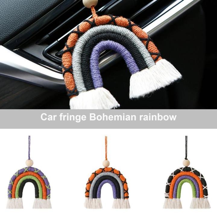 boho-rainbow-decor-handmade-car-fringe-bohemian-rainbow-rainbow-macrame-car-charm-macrame-bohemian-rainbow-charm-air-freshener-oil-diffuser-for-car-interior-decor-beneficial