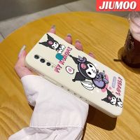 เคส JIUMOO เคส Z5x สำหรับ Vivo Z1 Pro เคสโทรศัพท์ลายขอบซิลิโคนเหลวนิ่มลายการ์ตูนน่ารัก Kuromi สี่เหลี่ยมคลุมทั้งหมดตัวปกป้องกล้องถ่ายรูปเลนส์เคสฝาหลังเคสนิ่ม