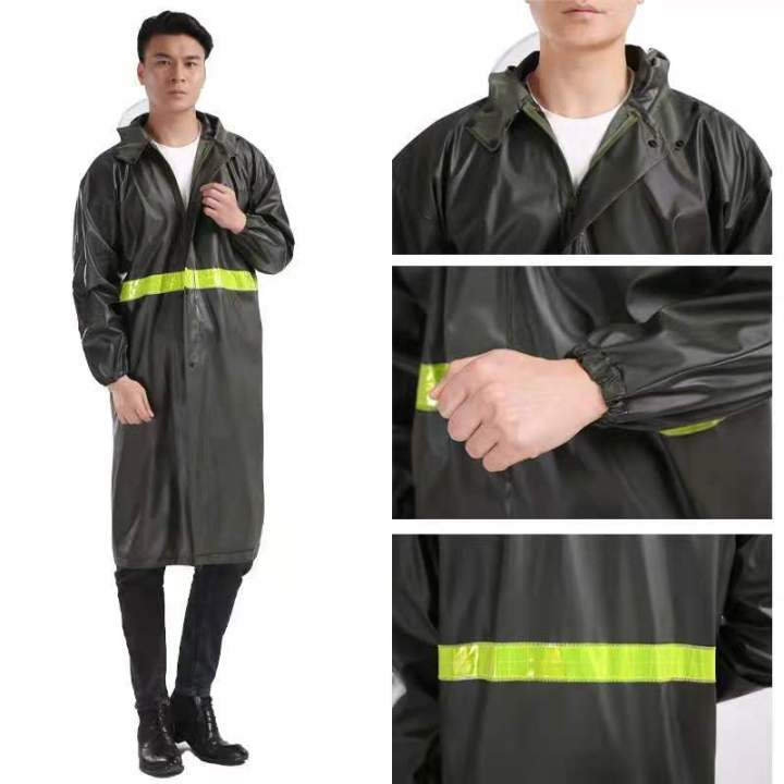 ชุดกันฝน-เสื้อกันฝน-ครบชุด-เสื้อกันฝนแบบชิ้นเดียว-ชุดกันฝนแบบหนา-waterproof-rain-suit-เสื้อคลุม-เสื้อคลุมกันฝน