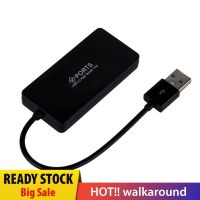 ( Walkaround ) 4 พอร์ตความเร็วสูง Usb 2 . 0 Hub อุปกรณ์เสริมสําหรับคอมพิวเตอร์ 〖QYUE〗