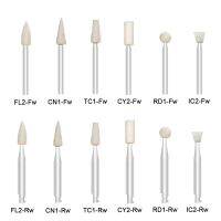 Dental White Stone Polishing Burs Teeth Polishers FG RA Polishing Tools Dental Tools 5Pcs/Set