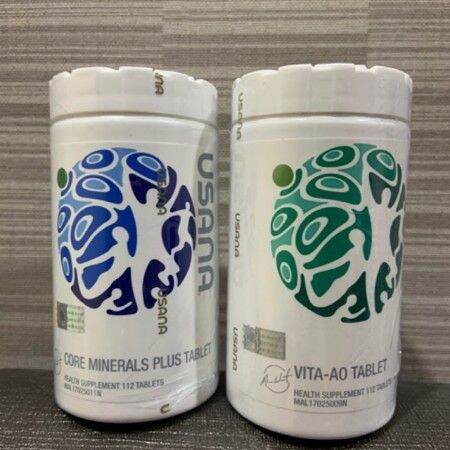 ORIGINAL USANA CELLSENTIALS CORE MINERAL PLUS + VITA AO 細胞基本營養素套裝 112 ...