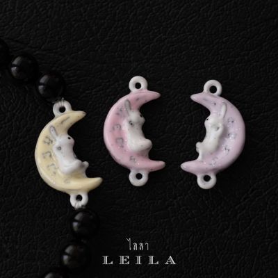 Leila Amulets กระต่ายซบจันทร์ Baby Leila Collection 02 (พร้อมกำไลหินฟรีตามรูป)
