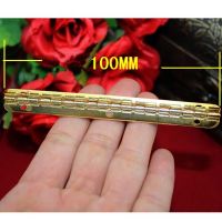 Metal Cabinet Door Luggage Long Hinge6 Holes DecorFurniture DecorationAntique Vintage Old StyleGold Color100x9mm20Pcs