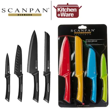 Scanpan Spectrum Knife Set, 4pc (Black/Grey)