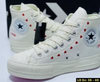 สิ้นค้าเข้าใหม่รองเท้าผ้าใบConverse All Star70White&amp;Black หุ้มข้อ   รองเท้าผ้าใบผู้หญิง&amp;ผู้ชาย ลายสวย สินค้าถ่ายจากของจริง เกรดพรีเมี่ยม สินค้าใหม่ 100%