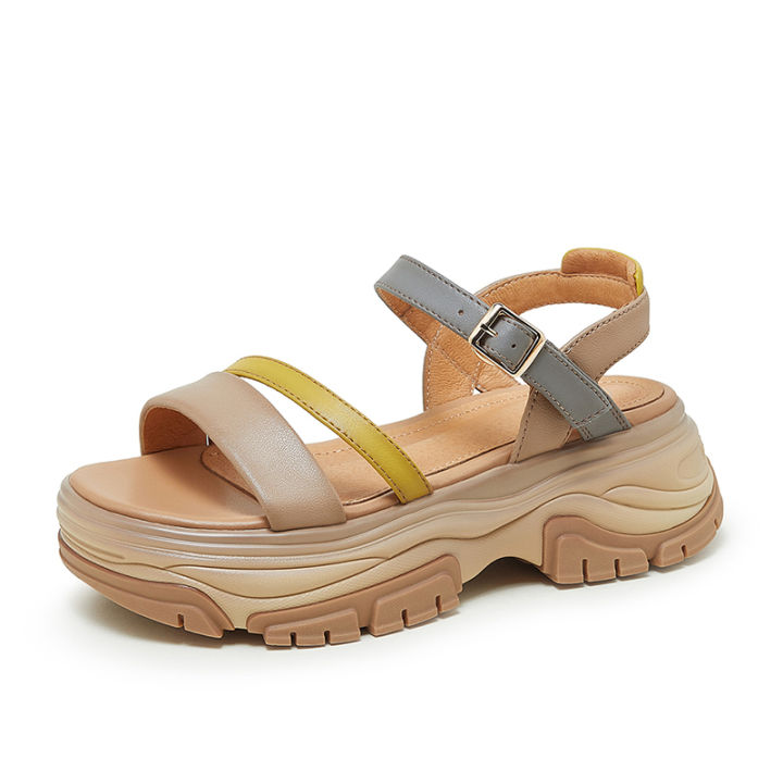 top-cameljeans-womens-shoes-summer-fashion-vintage-platform-beach-sandals