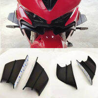 รถจักรยานยนต์ด้านหน้า Light Cowl ด้านข้าง Winglet Wind Fin สปอยเลอร์ Trim สำหรับ Honda CBR650R CBR500R CBR1000RR CBR600RR อุปกรณ์เสริม