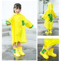 Raincoat for children dinosaur yellow raincoat children Waterproof Kids Raincoat kindergarten Rainwear large class poncho