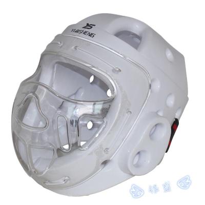 White Taekwondo helmet tae kwon do karate head gear protector equipment helmet boxing Face Mask head protective headgear guard