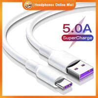 สายเคเบิลข้อมูล Type-C Usb 3.1 5a Fast Charging Synchronous Battery Charger การส่งข้อมูลการเชื่อมต่อ Wire