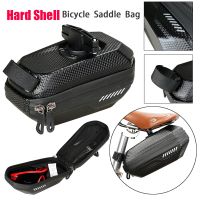 B SOUL Bicycle Tail Bag Carbon Pattern EVA Waterproof MTB Mountain Bike Saddle Rear Pannier Hard Shell Bag Bicycle Accessories