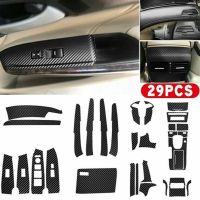 for Honda Accord 2008-2012 Carbon Fiber Style Car Interior Kit Cover Trim 29Pcs