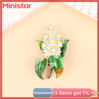 Ministar เข็มกลัดดอกไลแลกอัลลอยสำหรับงานปาร์ตี้ดอกกานพลู4สีของขวัญสำหรับเข็มกลัดการ์ตูน