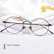 Gọng Kính Tròn Cổ Điển Bằng Titan Nguyên Chất Gọng Kính Cận Thị Gọng Kính