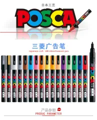 Uni 1pc Plumones Colores Paint Markers Posca PC-1M/3M/5M 예술용품