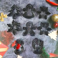 Christmas Cookie Cutters Snowflake Snowman Gingerbread Man Santa Claus Molds Stainless Steel Cake Biscuit Fondant Icing Moulds