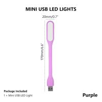 ไฟแอลอีดียูเอสบีแบบพกพาไฟกลางคืน10สีสำหรับแบตสำรอง/คอมพิวเตอร์โคมไฟ Led ไฟกลางคืน Led ตักปกป้องสายตา