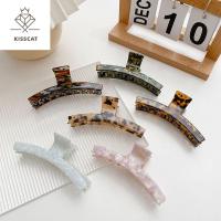 KISSCATเครื่องประดับผม hair accessories women แฟชั่น ย้อนยุค เสือดาว ของขวัญ หอมหวาน เรียบหรู คลิปปูผมหญิง คลิปปลาฉลาม ที่หนีบผมสไตล์เกาหลี หมวกกันน็อก