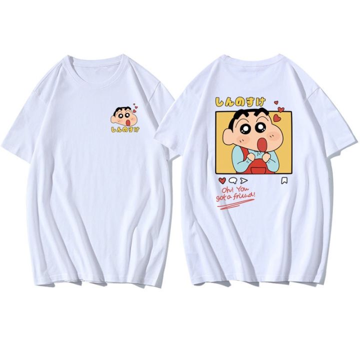 เสื้อยืดแขนสั้นคู่รัก-crayon-shinchan-เสื้อยืดแขนสั้น-cotton-เสื้อยืดลายการ์ตูน-น่ารัก-ใส่สบาย-s-5x