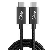 USB4 USB C Cable PD 100W 4K 5K/60Hz Data Transfer USB-C to USB C 40Gbps Cable PD 100W 5A Fast Cable