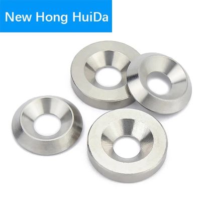 {Haotao Hardware} M3 M4 M5 M6 M8 M10 304สแตนเลสสตีลเครื่องซักผ้า Solid Countersunk หัวเครื่องซักผ้าเว้าและนูนเรียวแบนปะเก็น