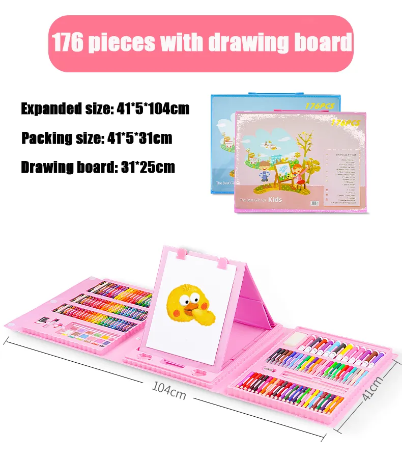 208 Pcs Art Set for Kids, Dessin de kits d'art avec Maroc