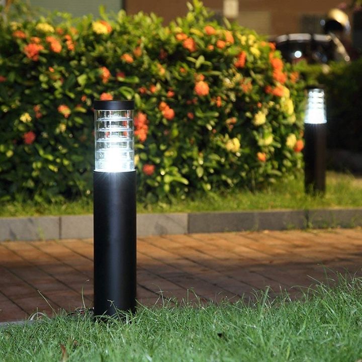 Wahome Modern Bollard Light Stainless Steel Outdoor Garden Pillar Light ...