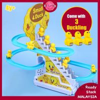 【hot sale】 ✸☼ C01 Duck Climbing Stairs Track Toy Musical Education Toy Dyanamic Music and Light Mainan Budak Viral 小鸭爬楼梯玩具