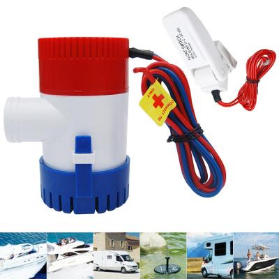 1100GPH 1224V Electric Marine Submersible Bilge Sump Water Pump With Switch For Boat Automatic Control Switch Combination Set