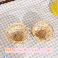 Sha 6pcs handmade Bamboo BIRD breeding Nest Bed for parakeet คานารีฟินช์กลืน