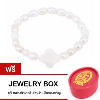 Tips Gallery สร้อย ข้อมือ มุก ธรรมชาติ (Fresh Water Pearl)  รุ่น Le pearl Medieval Design TBS104