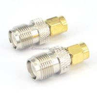 ♟ 2 Pieces TNC - SMA Adapter RP TNC Female to RP SMA Male Straight Connector