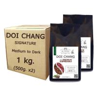 เมล็ดกาแฟคั่วดอยช้าง 1 กิโลกรัม ( 500g. x 2 ) :Medium to Dark (คั่วกลางค่อนข้างเข้ม) Jil coffeexWadacafe :Premium Espresso กาแฟคั่วเอง รสเข้มหอมกลมกล่อม 2 ถุง ส่งฟรีทั่วไทย KERRY EXPRESS