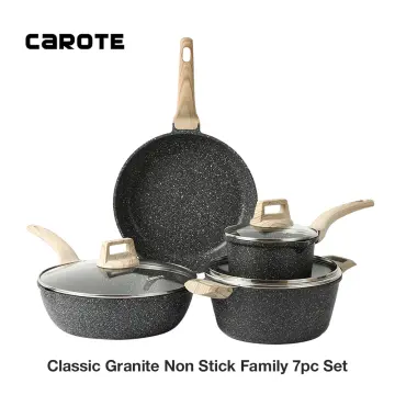 CAROTE/Carrot removable handle maifan stone nonstick pan pan